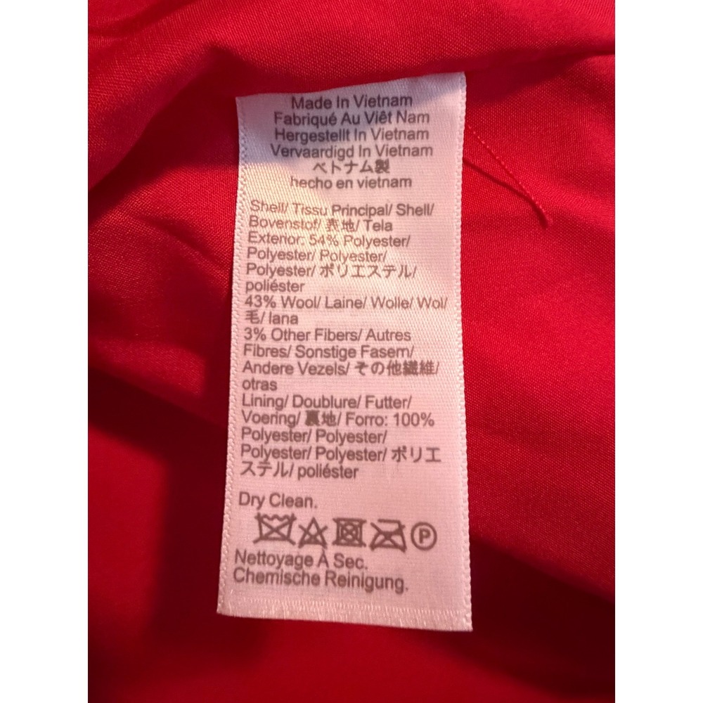 J.Crew City Coat with Button Neck in Classic Cardinal Red Wool Knit 14 - Picture 8 of 11